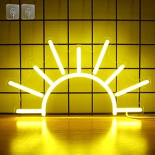 Sunrise Neon Sign for Wall Decor, Sunset Night Light with Dimmable, Light up ...