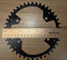 Steel 42t Chainring Black 4 Arm 42 Teeth, 110 bolt circle diameter BCD 