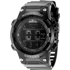 Invicta Men's Watch Invicta Racing Digital Black Case Polyurethane Strap 49040