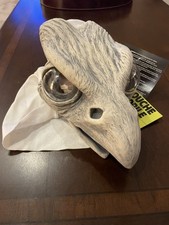 Adult Zagone Studios Hand Made White Raven Moving Mouth Mask