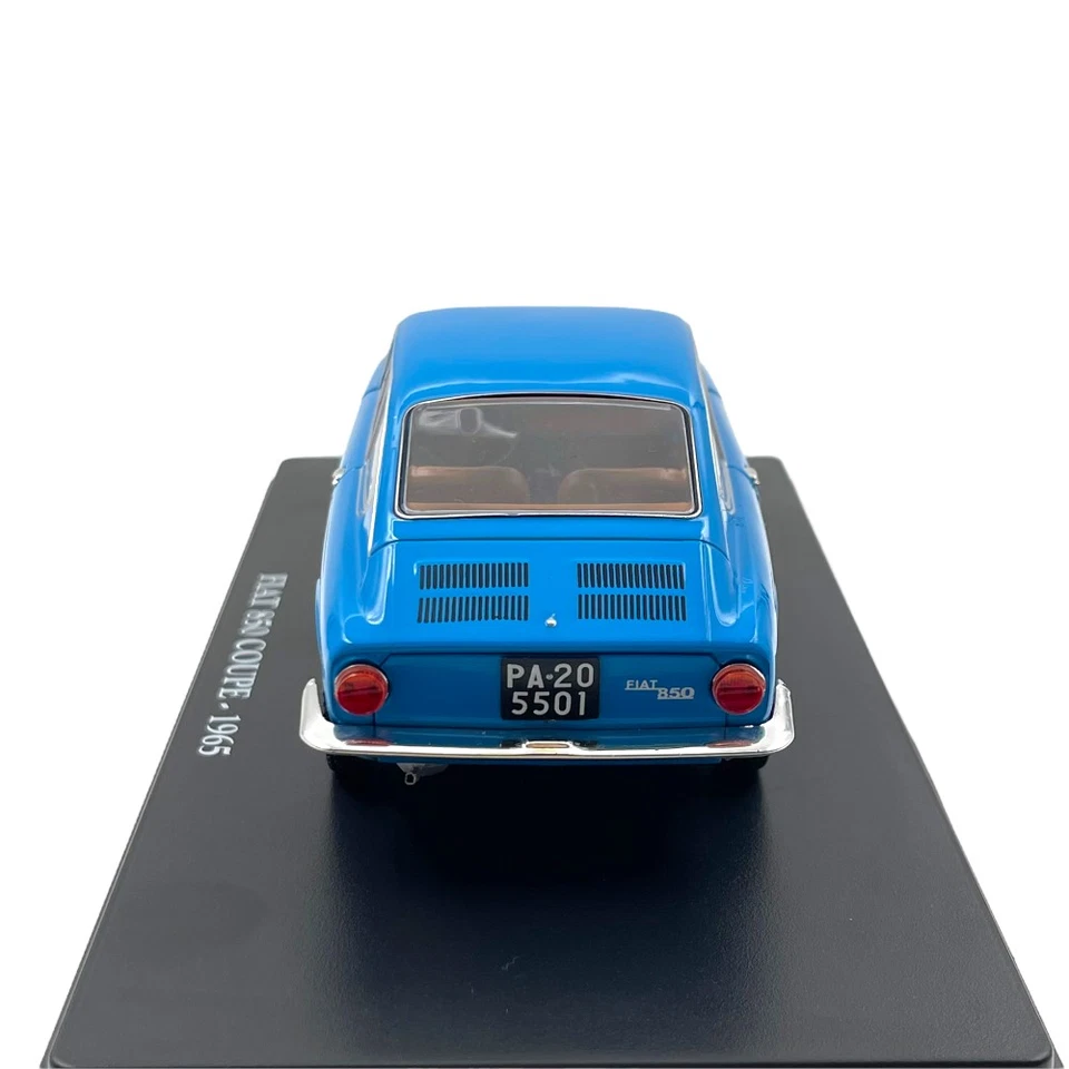 Modellino Auto Atlas 1/24 Fiat 850 Coupe 1965 Blue - Immagine 4 di 4