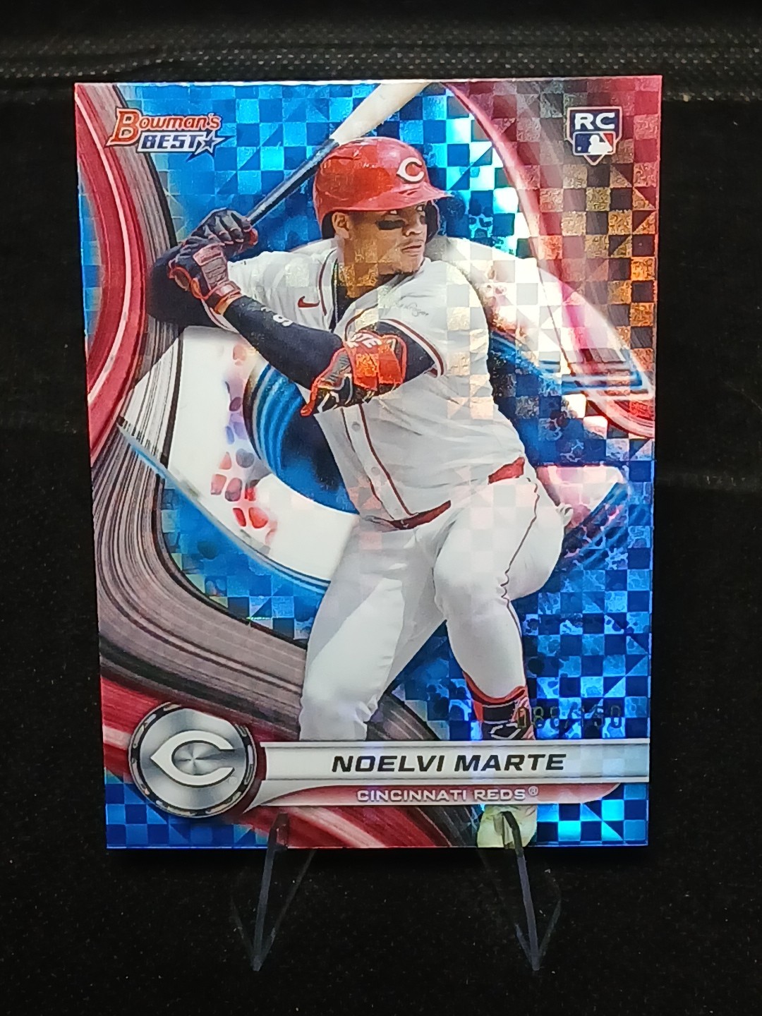 2024 Bowman's Best - Noelvi Marte #19 Blue Refractor 88/150 (RC)