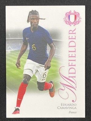 Eduardo Camavinga 2023 Futera Unique Midfielder Pink /55 #034