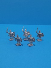 Vintage Collectible Miniature Pewter Figurines : Medieval Knights Set Of 5