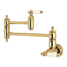 Kingston Brass KS310.PL Restoration 3.8 GPM Wall Mounted Double - Brass