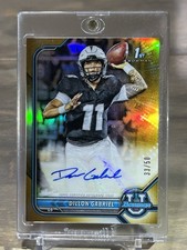 2021 Bowman University Chrome 1st Dillon Gabriel Gold Refractor Auto SP #/50