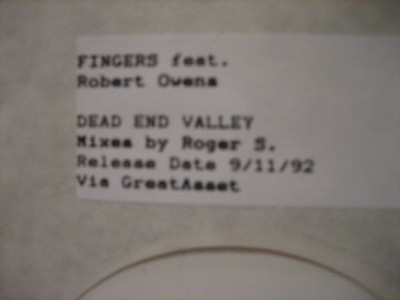 Mr. Fingers - Dead End Alley - UK Promo 12'' Vinyl - 1992 - Black Market Inter...