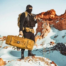 YAKEDA Tactical Battle Belts for Men- Quick Release Trigger Airsoft Belt Heavy D