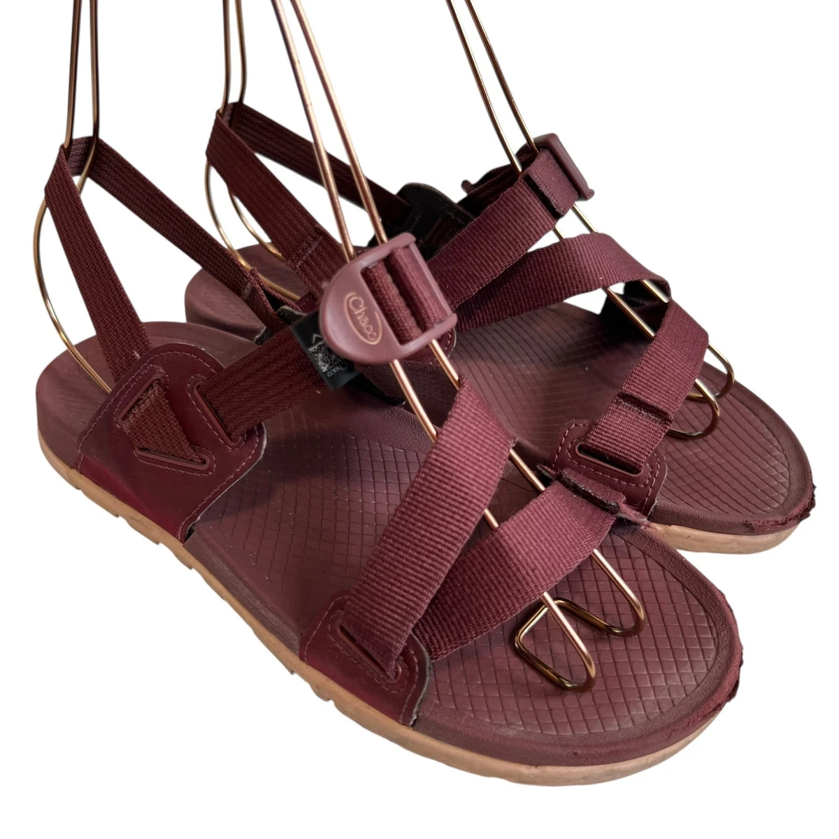 NWT Chaco Z/Cloud red brown rust adjustable open toe hiking sandals size 13 Amazon.com | Chaco Women main image 2