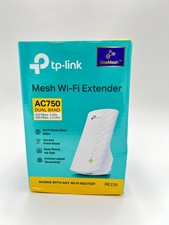 TP Link Wifi Extender AC750 Dual Band Wi-Fi Range Extender RE220- Open Box