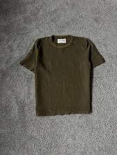Our Legacy Cotton T-Shirt in Washed Green   Size 46 Excellent Condition