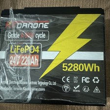 Kedanone LiFePO4 24V 22ah 5280Wh Rechargeable...