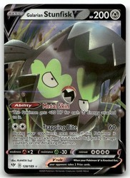 Galarian Stunfisk V 128/189 Darkness Ablaze