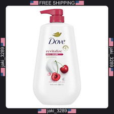 Dove Body Wash with Pump Revitalizante Cherry Chia Milk, for Renewed, Healthy