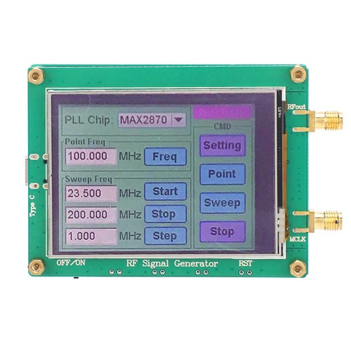 RF Signal Source Generator Module Low Noise Frequency MAX2870 23.5‑6000M❀ - Picture 7 of 17