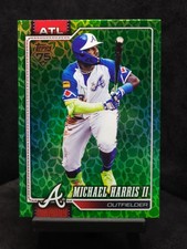 2026 Topps Series 1 Michael Harris II #310 Holiday Green Foil Atlanta Braves