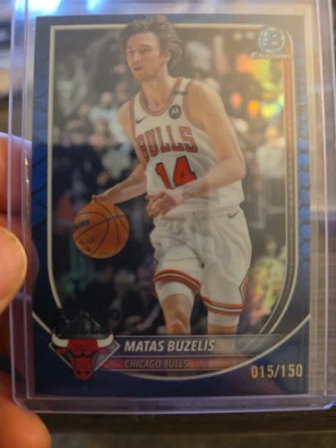 2025-26 Bowman #BCV-73 Matas Buzelis Chrome Reptilian Blue Refractor #/150