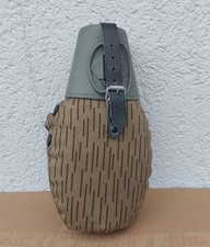 NVA DDR Feldflasche mit Strichtarnbezug  unbenutzt