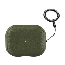 Leather Texture Rugged Case w/ Keychain For AirPods Pro 3 2025/4th/Pro 2/3rd Gen