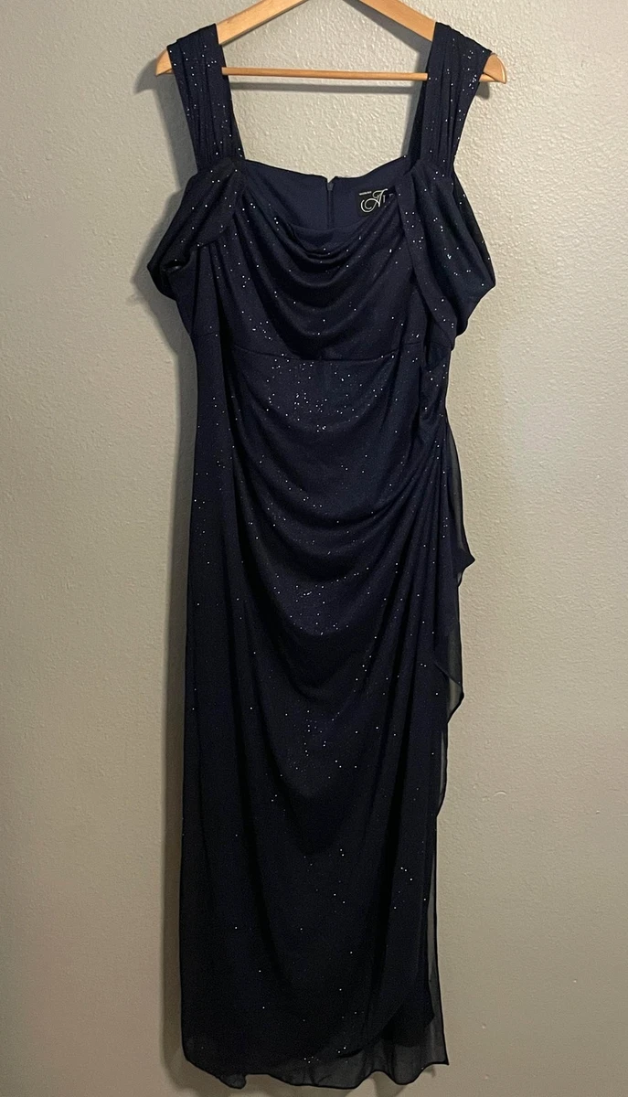 sachin and babi light blue dress Joseph Ribkoff Chiffon Trapeze Sleeveless Dress 231730 main image 1