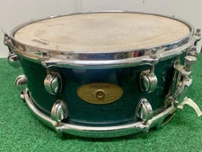 Premier Artist Maple Snare Drum 14x5.5 SD Snare Green No Case British Made