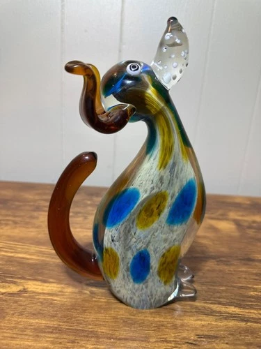 Art Glass Dog 8”  Figurine Maximo by Dale Tiffany AS20330