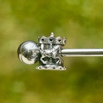 Pandora Charm Bicolor Silber und 14K Gold Karussell Merry Go Around 791236