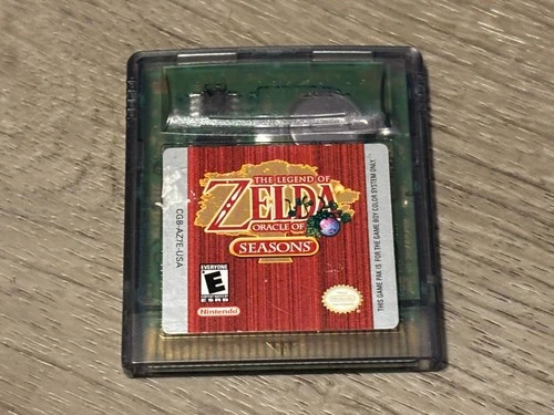 Legend of Zelda Oracle of Seasons Nintendo Game Boy Color Saves Authentic