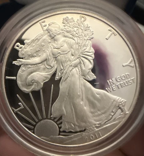 2011-W 1 oz Proof American Silver Eagle (w/Box & COA)