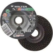Walter 15L516 5x7/8 Flexcut Grinding Wheels Type 29 Grit 60, 25 pack