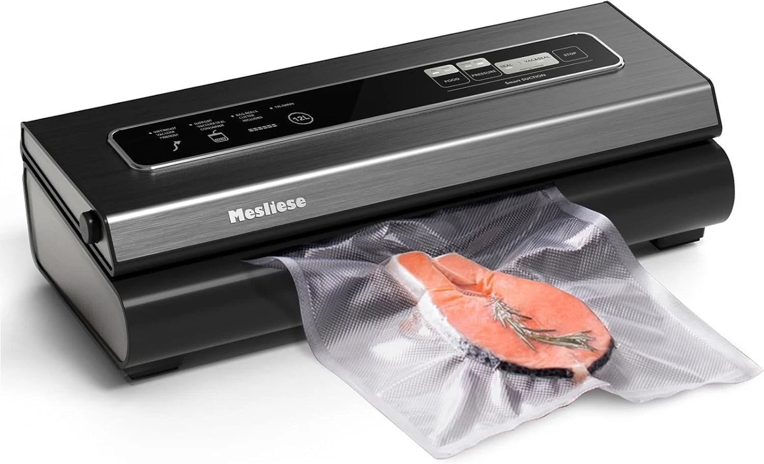 Vacuum Sealer Machine, Mesliese 90Kpa Powerful 6-in-1 Precision Compact Vacuum