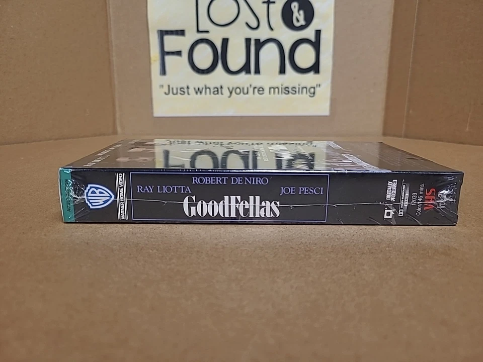 Goodfellas 1991 VHS Warner Bros Home Video Brand New Factory Sealed Watermark Foto 4 de 4