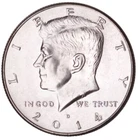 2014 P/D Kennedy Half Dollars - BU from US Mint Rolls w pocket Flip Coin Holder