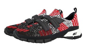 black and red prada sneakers