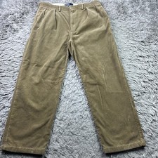 Polo Ralph Lauren Andrew Men's Brown Corduroy Pants 38x30 Act 36x29