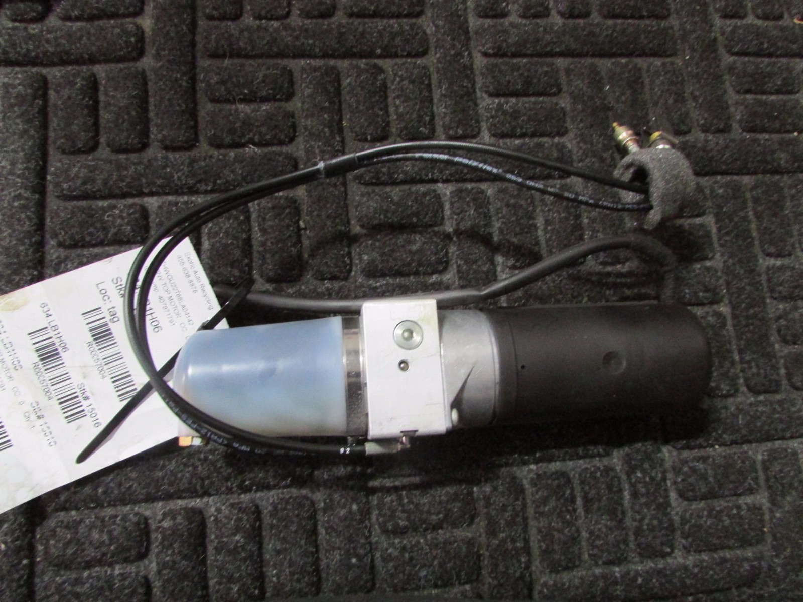 Lamborghini Gallardo Spyder, Convertible Top Hydraulic Pump, P/N 407871791