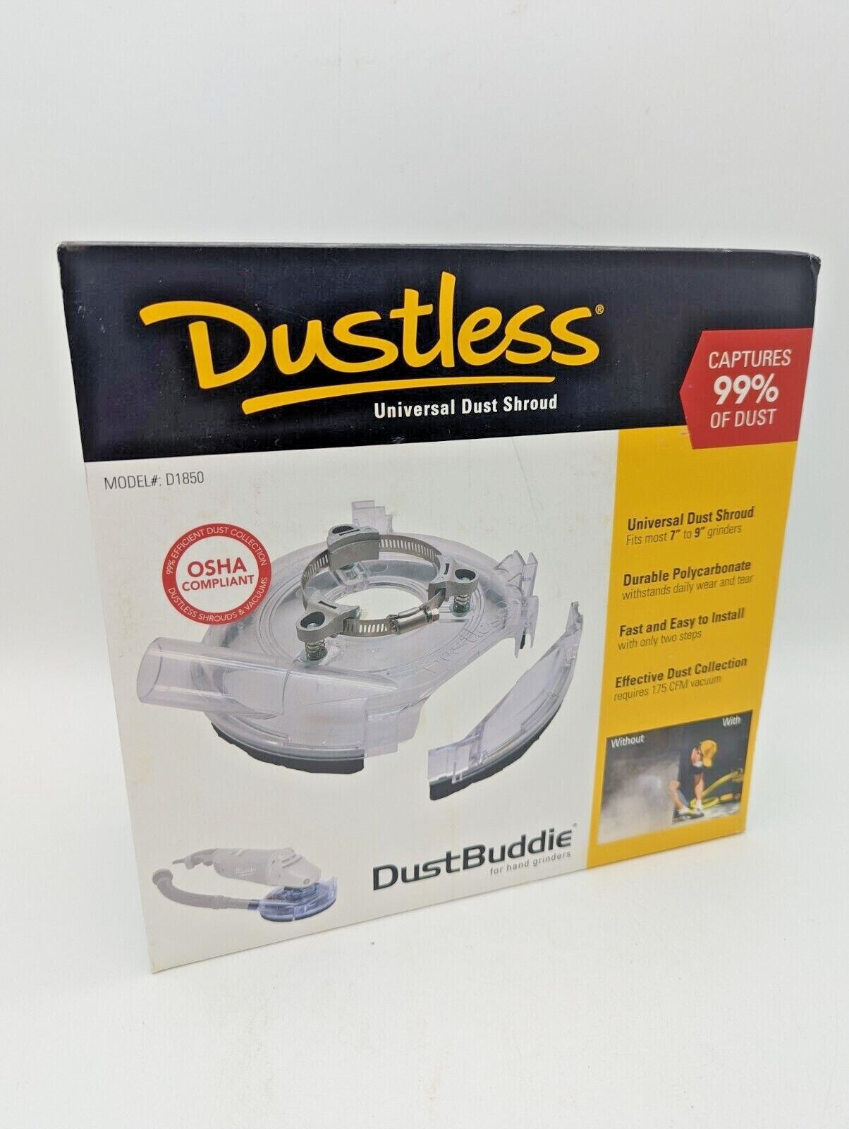 Dustless Technologies D1850 7" DustBuddie Shroud W 18" Hose for sale online  eBay
