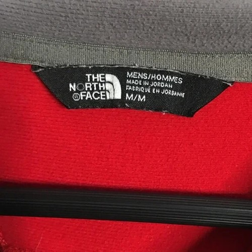 Chaqueta ligera The North Face para hombre talla M roja gris 1/4 cremallera 100 % poliéster - Imagen 6 de 6