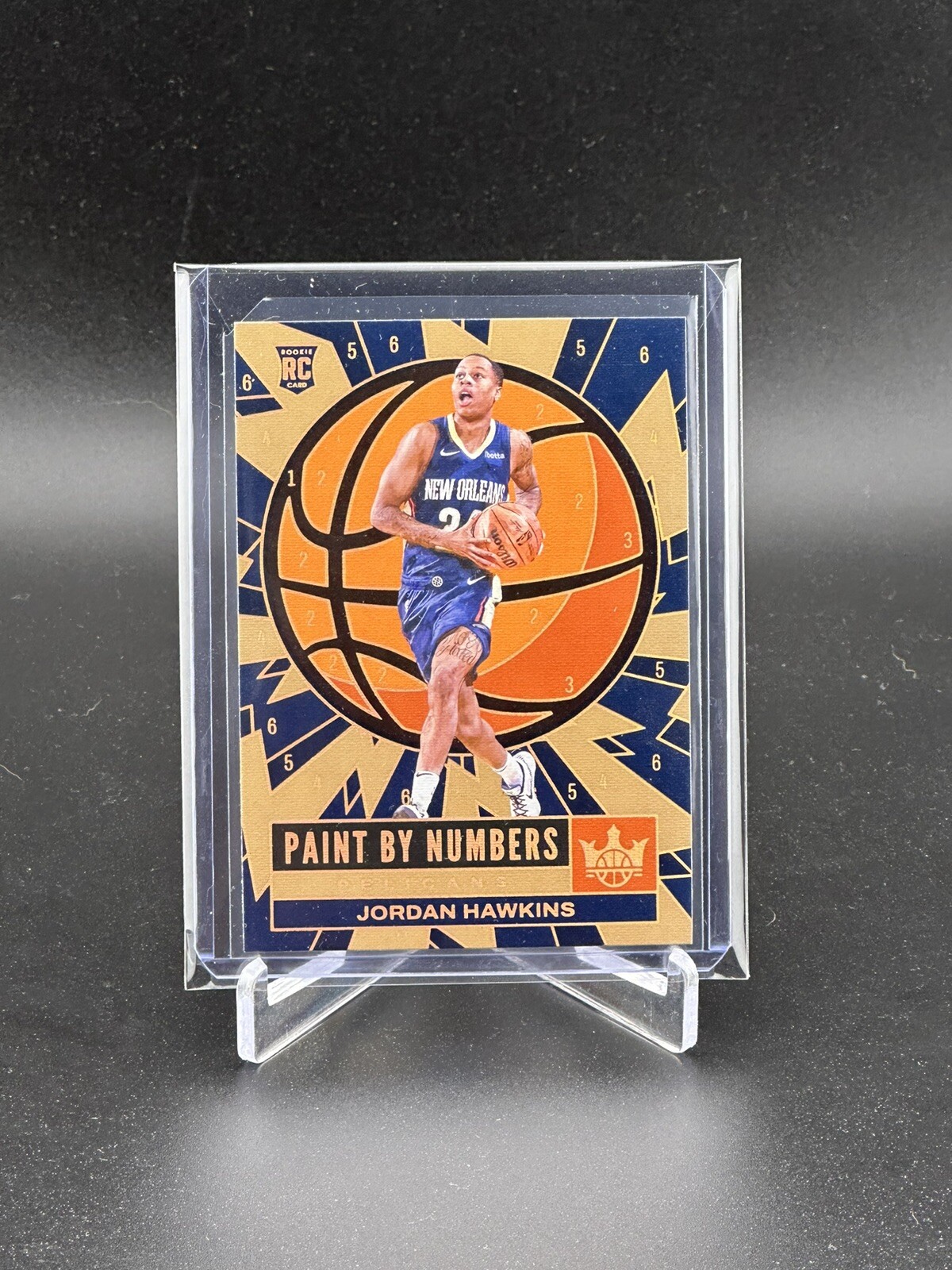 Jordan Hawkins 2023-24 Panini Court Kings Paint by Numbers Case Hit SP Rookie #5