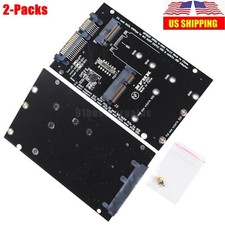 2-Packs mSATA / M2 NGFF SSD to SATA Converter Adapter Combo Card M.2 2 In 1