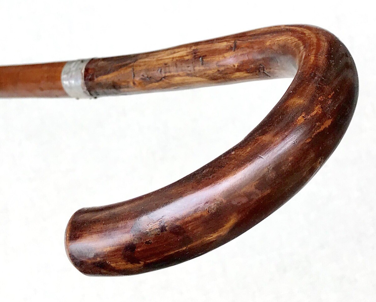 Vintage Antique English Hallmark Sterling Silver Crook