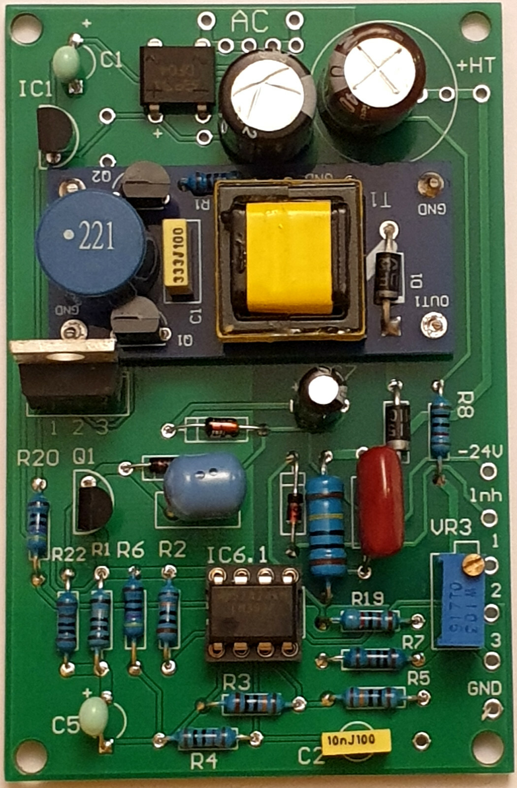 Alimentation haute tension ajustable à pile générateur DC nomade