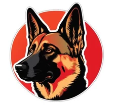 German Shepherd Sticker Stickers A133