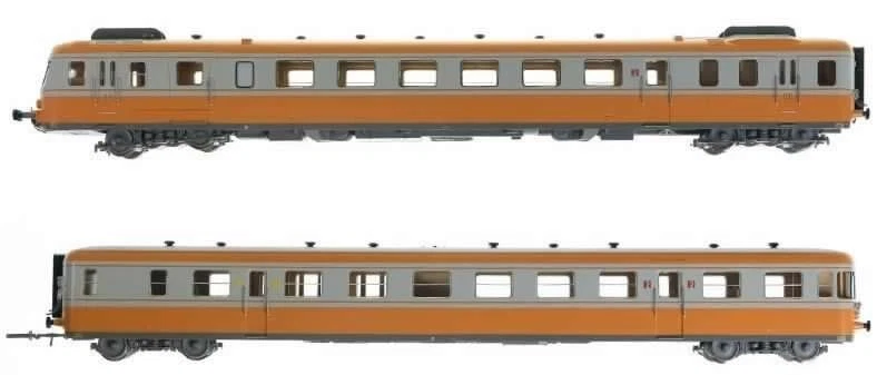 JOUEF HJ2388 Set RGP2 2 Éléments Livrée Orange/Gris Clair SNCF - Photo 1/1