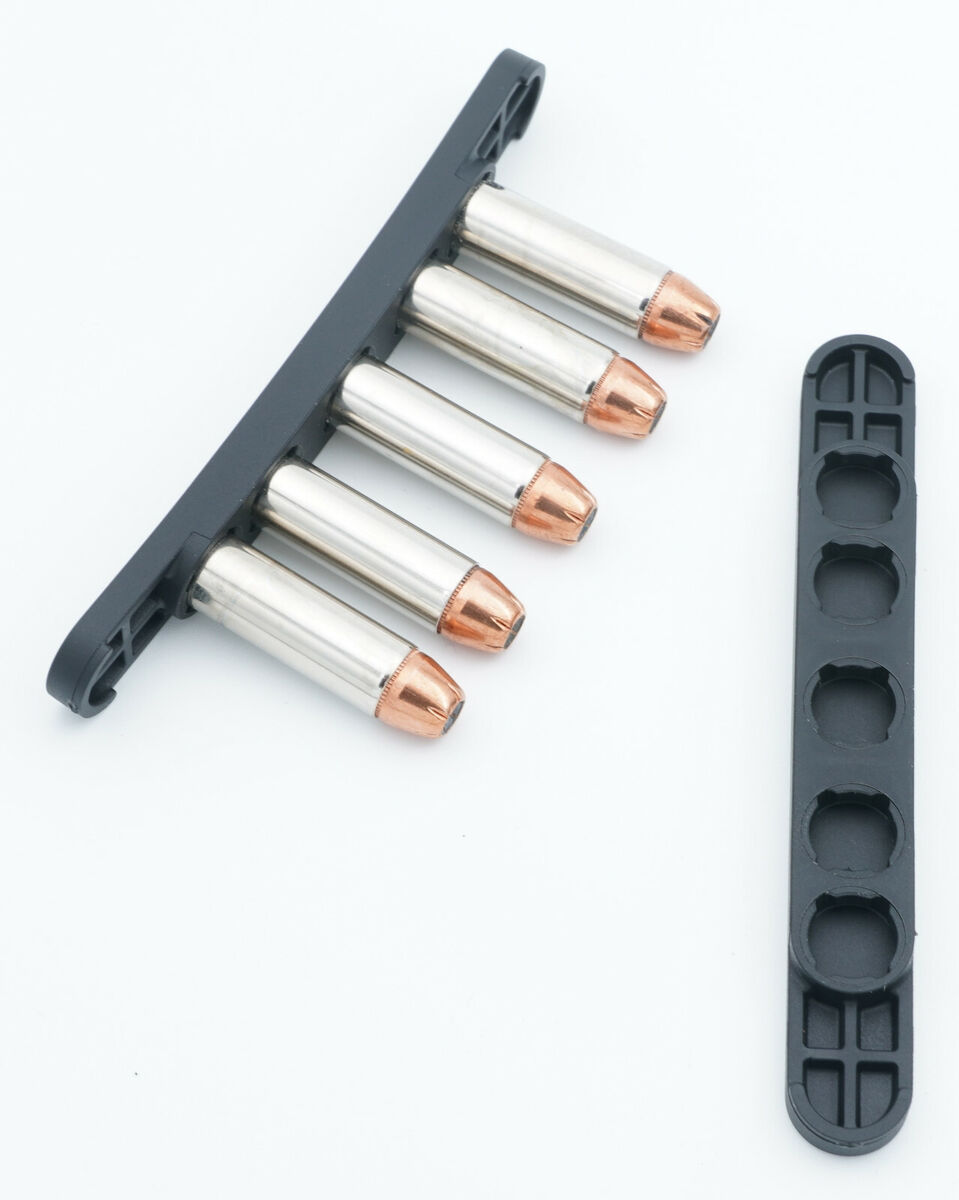Zeta6 SYM-STRIP Symmetrical Speedloader for 5-Shot 38SP/357 Zeta6 SYM-STRIP Symmetrical Speedloader for 5-Shot 38SP/357