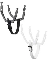 CCM Hockey Helmet Chin Strap & Ear Loops Kit | Black White Chinstrap Sling Bauer