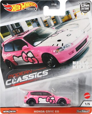 Hot Wheels Premium Cars Honda Civic & Tarmac Woks Toyota Hiace