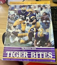 LSU vs Alabama Football Program November 9 1985 Incl. Dalton Hilliard
