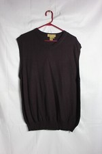 Vintage Tricots St Raphael Sweater Vest Mens L. 60 Merino Wool Golf Preppy