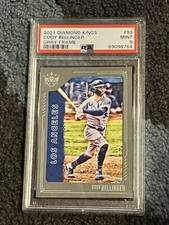 PSA 9 MINT BASEBALL CARD 2021 DIAMOND KINGS GRAY FRAME CODY BELLINGER DODGERS